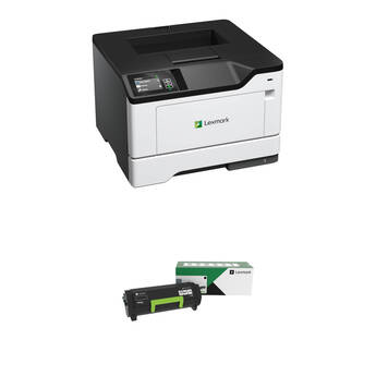 Lexmark MS531dw Monochrome Laser Printer with 66S1H00 Toner Cartridge Kit