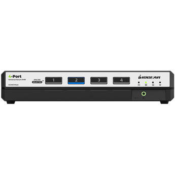 IOGEAR 4-Port Single View True Universal DP/HDMI Secure KVM Switch