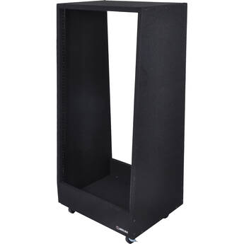 Odyssey Carpeted Studio Rack with Wheels (20 RU)