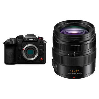 Panasonic LUMIX GH7 Mirrorless Camera with 12-35mm f/2.8 Lens Kit (Black)