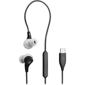 JBL Endurance Run 3 Wired In-Ear Sports Earphones with USB-C Connector (Black/Gray)