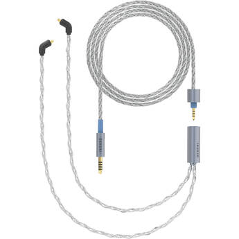 Dekoni Audio Ensemble Silver-Plated Copper Twist Jacket 4.4mm to Dual MMCX IEM Connector Modular Cable System (52")