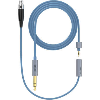 Dekoni Audio Ensemble Nylon Jacket Unbalanced 1/4" to 3-Pin Mini XLR Connector Modular Cable System (64")