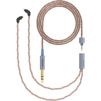 Dekoni Audio Ensemble PCUHD Copper Twist Jacket 1/4" to Dual 2-Pin IEM Connector Modular Cable System (52")
