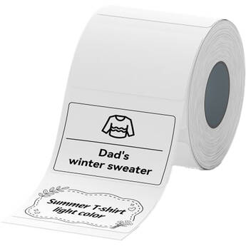NIIMBOT Thermal Transfer Gap Roll (225 White 1.18 x 1.97" Labels)