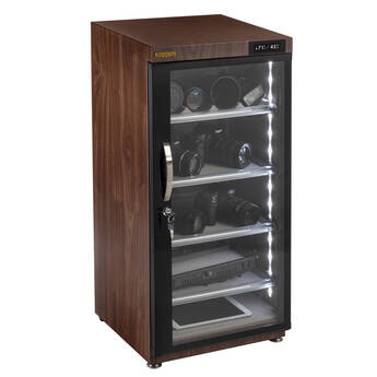 Ruggard EDC-125LWOT Electronic Dry Cabinet with Touchscreen Control (Weathered Oak, 125L)