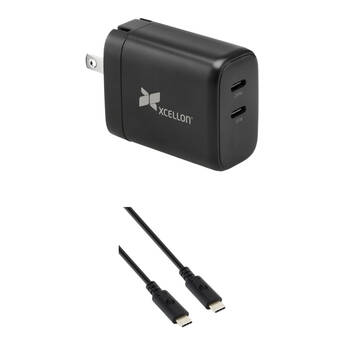 Xcellon PDG-265 65W GaN 2-Port USB-C Charger & Charging Cable Kit