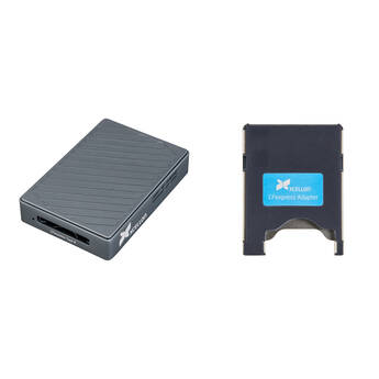 Xcellon CFexpress 4.0 Type B Card Reader with CFexpress Type A to Type B Adapter Kit