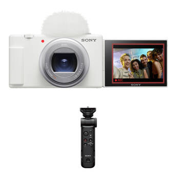 Sony ZV-1 II Digital Camera with Vlogger Accessory Kit (White)
