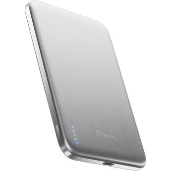 BMX SolidSafe AIR 5K Magnetic Solid-State Power Bank (5000mAh, Silver)