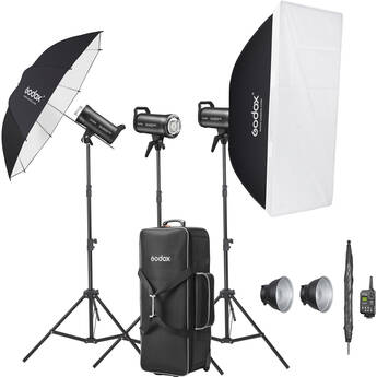 Godox SK400III-V Studio Flash Monolight (3-Light Kit)