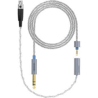 Dekoni Audio Ensemble Silver-Plated Copper Twist Jacket Unbalanced 1/4" to 3-Pin Mini XLR Connector Modular Cable System (64")