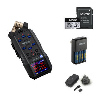 Zoom H6essential 6-Track 32-Bit Float Portable Audio Recorder with Deluxe Kit