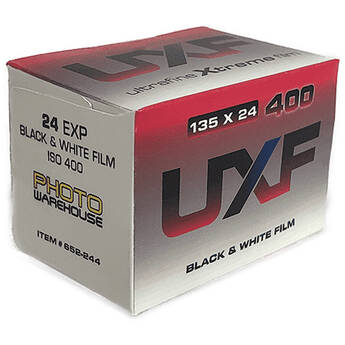 Ultrafine Xtreme UXF 400 Black and White Negative Film (35mm Roll Film, 24 Exposures)