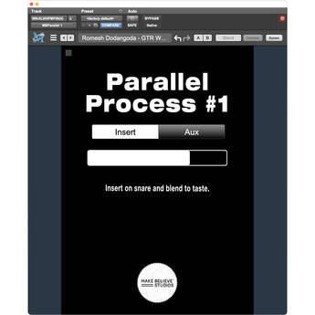 Make Believe Studios Parallel Process #1 Snare Drum Blending Plug-In