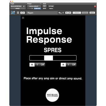 Make Believe Studios SPRES Impulse Response Plug-In