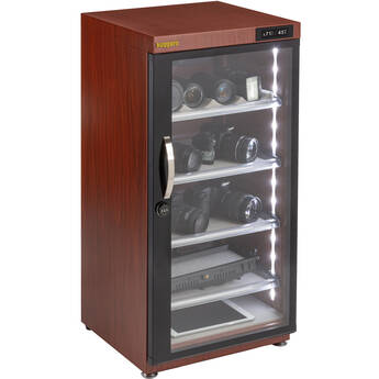 Ruggard EDC-125LRMT Electronic Dry Cabinet with Touchscreen Control (Red Mahogany, 125L)