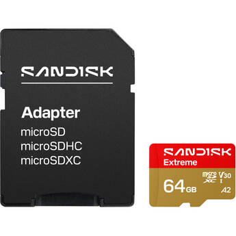 SanDisk 64GB Extreme UHS-I microSDXC Memory Card