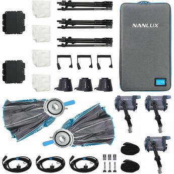 Nanlux Evoke 150C RGB LED Spotlight (3-Light Kit)