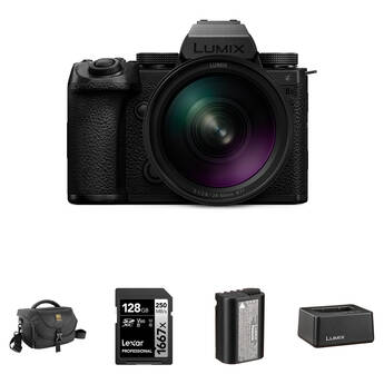 Panasonic LUMIX S5 IIX Mirrorless Camera with 24-60mm f/2.8 Lens and Essentials+ Kit