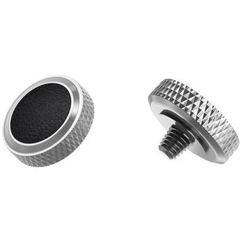 JJC SRB Deluxe Soft Release Button (Silver & Black)