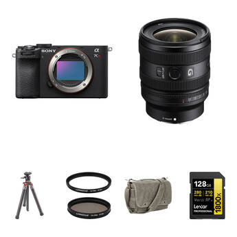 Sony a7CR Mirrorless Camera with 16-25mm f/2.8 Lens and Landscape Photography Kit (Black)