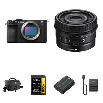 Sony a7CR Mirrorless Camera with 40mm f/2.5 Lens and Essentials+ Kit (Black)