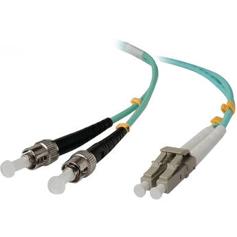 ALOGIC LC to ST 50/125 Duplex Multimode Fiber Optic Cable (9.84', OM4)