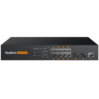 Yealink RCH80 8-Port Gigabit PoE+ Compliant Managed Network Switch
