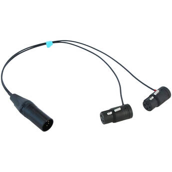 Radius Mini-ALTO M/S Stereo 5-Pin XLR Male to Two 3-Pin Right-Angle XLR Female for PG Handle (15.7")