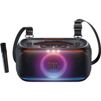 JBL PartyBox On-The-Go 2 Party Speaker with Wireless Microphone (Black)