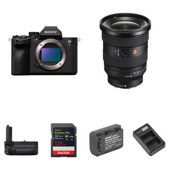 Sony a7R V Mirrorless Camera with 16-35mm f/2.8 II Lens and Performance Kit