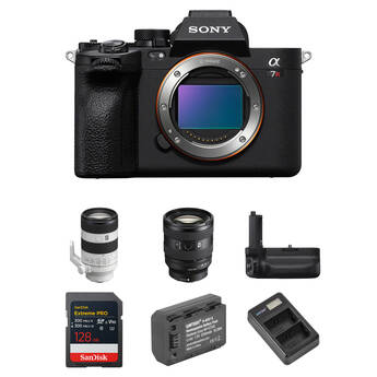 Sony a7R V Mirrorless Camera with 20-70mm f/4 and 70-200mm f/4 II Lenses and Performance Kit