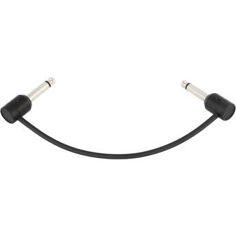Cable Techniques Premium Low-Profile Guitar Effects Pedalboard Patch Cable (Black Cap, 6")