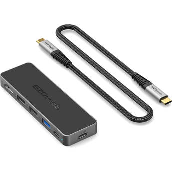 EZQuest 5-Port USB-C Pro Series Multi-Adapter Hub with HDMI (Black)