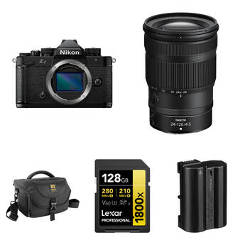 Nikon Zf Mirrorless Camera with 24-120mm f/4 Lens and Essentials+ Kit