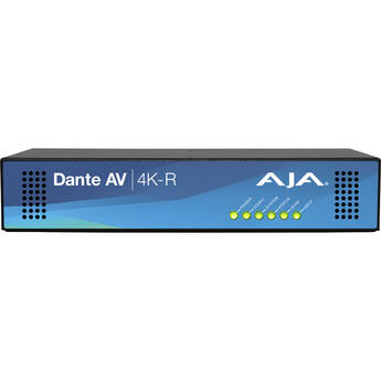 AJA Dante AV 12G-SDI/HDMI 4K Receiver with Metal Chassis