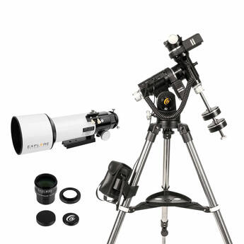 Explore Scientific ED80-FCD100 Series Air-Spaced Triplet Refractor Telescope + 0.8x Focal Reducer Kit