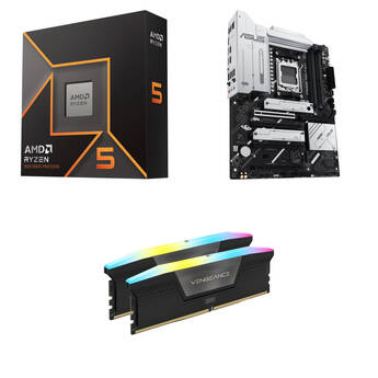 AMD Ryzen 5 9600X with ASUS PRIME X870-P WIFI & Corsair 16GB VENGEANCE RGB DDR5-6000 Combo