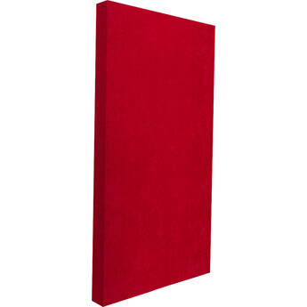 Auralex AuraPanel Fabric Wrapped Wood Frame Absorption Wall Panel (SonoSuede Red, 3.7 x 24 x 48")