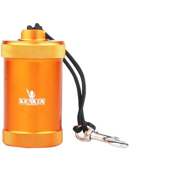 Kraken Sports Kraken Vault Waterproof Key Storage (Orange, 2.2 x 3.9")