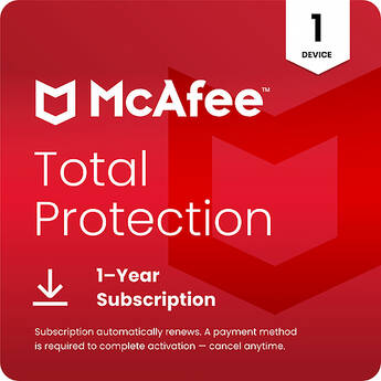 McAfee Total Protection (Download, 1 Device, 1-Year Subscription)