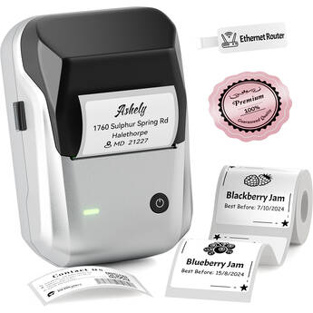 NIIMBOT B1 2" Portable Thermal Label Printer (Silver)
