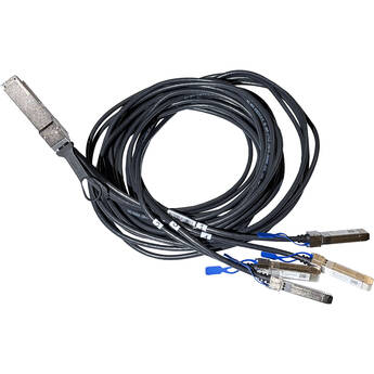 MikroTik DQ+BC0003-DS+ 200G QSFP56 To Four 50G QSFP56 Breakout Cable (9.8')