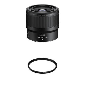 Nikon NIKKOR Z 50mm f/2.8 MC Lens with UV Filter Kit
