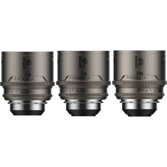 DZOFilm Arcana Anamorphic Prime 3-Lens Kit (ARRI PL, Titanium)