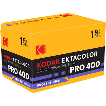 Kodak Ektacolor Pro 400 Color Negative Film (35mm Roll Film, 36 Exposures)