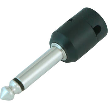 Cable Techniques Low-Profile Right-Angle 1/4" Plug (2-Pole, Standard Black Cap)