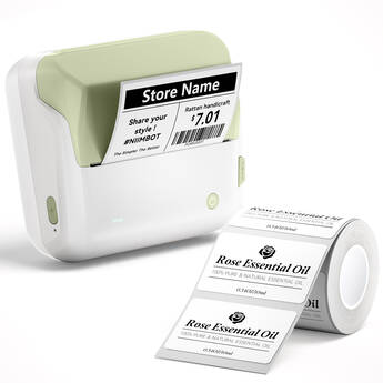 NIIMBOT B4 4" Portable Thermal Label Printer (Green)