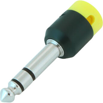 Cable Techniques Low-Profile Right-Angle 1/4" Plug (3-Pole, Standard Yellow Cap)
